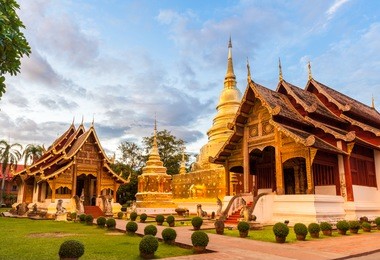 wat phra singh woramahaviharn. buddhist temple in chiang mai, thailand.