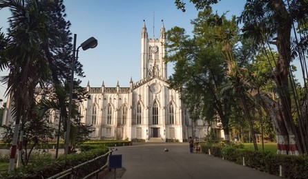 st. paul's cathedral is an anglican cathedral in kolkata, west bengal, india, noted for its gothic architecture.