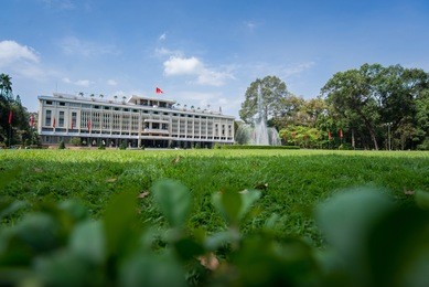reunification palace in ho chi minh city, vietnam