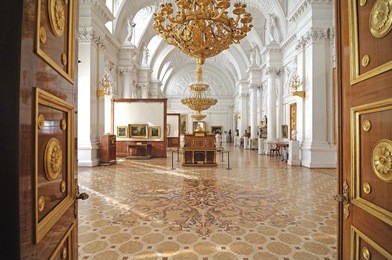 winter palace. interior. gallery of arts
