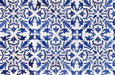 traditional ornate portuguese decorative tiles azulejos