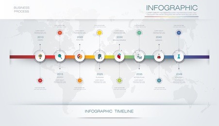 vector infographics timeline design template with 3d paper label and graph 8 steps options. for workflow layout diagram, infograph business, infographic, flowchart, process diagram, time line, chart