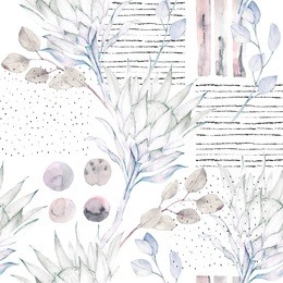 floral seamless pattern. abstract watercolor illustration. grunge background with protea