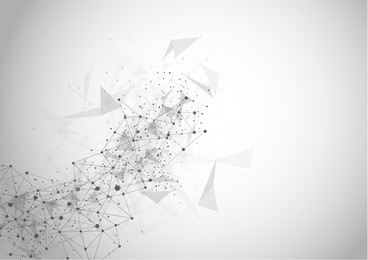 abstract polygonal space background with connecting dots and lines
