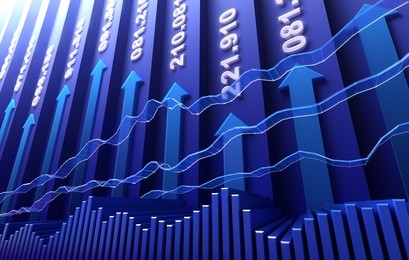 stock market abstract background