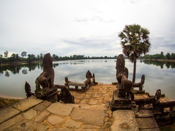 srah srang in angkor wat, cambodia.