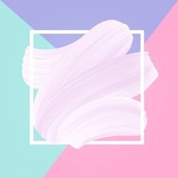 pastel colors and white smear in frame light abstract background, drawing vector texture