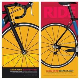bicycle poster vector illustration