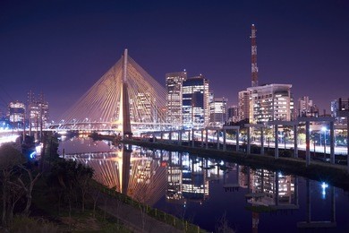 sao paulo brazil south america octavio frias de oliveira bridge