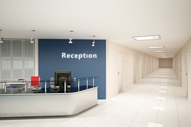 3d illustration of the modern office room