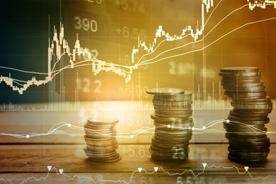 forex market background, trading on the currency market forex. currency exchange rate for world currency: us dollar, euro, frank, yen. financial, money, global finance, stock market background.