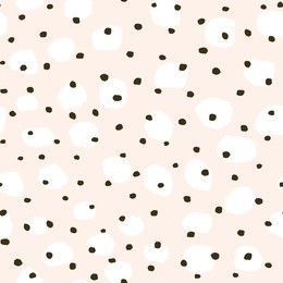 super cute polka dots pattern. seamless hand drawn texture with ink dots. abstract background.
