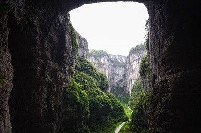 beautiful view of wulong karst national park