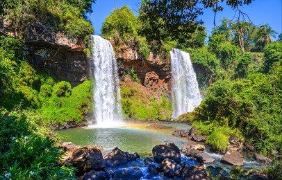 waterfall pool landscape
