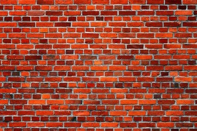 background of red brick wall texture.