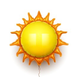 sun, balloon, summer heat. vector illustration.