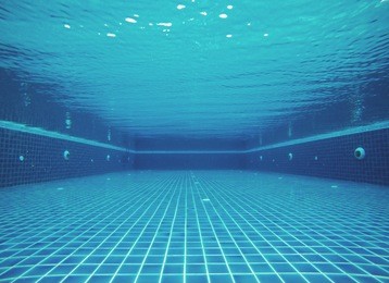 underwater in swimming pool