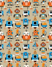 seamless robot  pattern