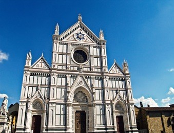 basilica di santa croce (basilica of the holy cross), in florence, italy.