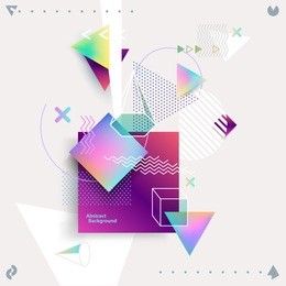 abstract colorful geometric composition