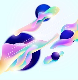 plastic colorful shapes. abstract background