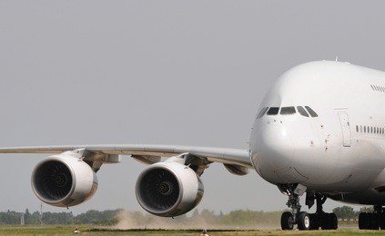 jumbo jet taking off