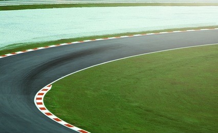 circuit racetrack, elevated view 