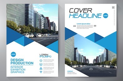 business brochure. flyer design. leaflets a4 template. cover book and magazine. annual report vector illustration