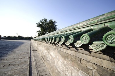 chinese traditional roof tiles, architecture detail