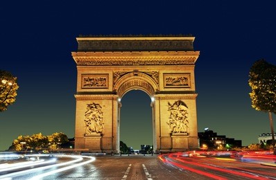 arc de triomphe, paris france