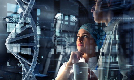 innovative technologies in science and medicine. mixed media