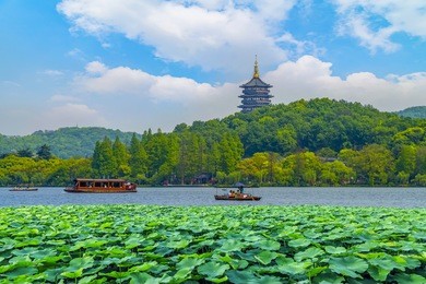 the beautiful scenery of hangzhou, west lake
