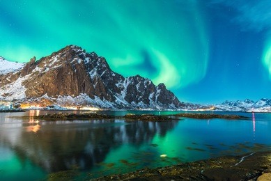 northern lights landscape 