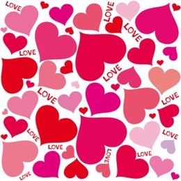 valentine seamless hearts pattern