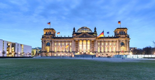 german parliament (reichstag) building in berlin, germany
