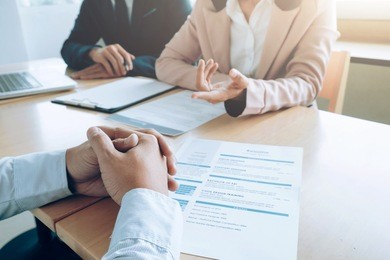 business situation, job interview concept.