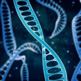 dna chain - 3d illustration