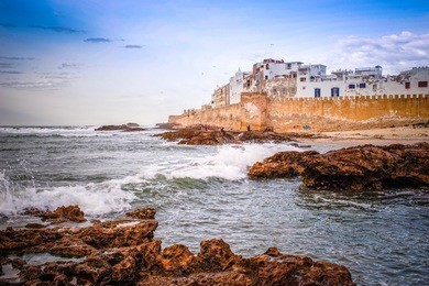 the sunset romance of essaouira, on atlantic coast of morocco