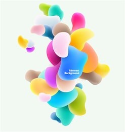plastic colorful shapes. abstract background