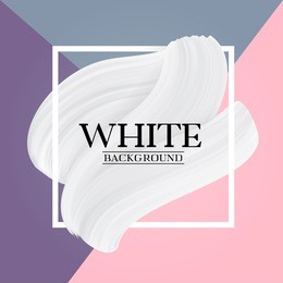white paint brush texture on pastel colors abstract background, modern vector girly banner