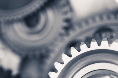 engine gear wheels, industrial background