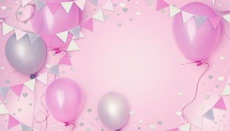 birthday little girl princess party concept.