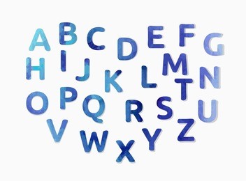 watercolor alphabet. color hand drawn letters. vector font.