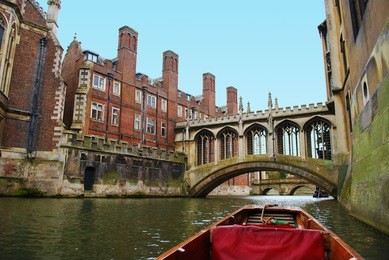 the bridge of sighs at saint john's college, cambridge.