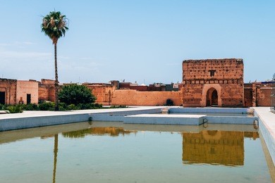 el badi palace at marrakech, morocco