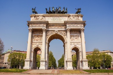 italy milan parco sempione arco della pace
