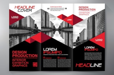 business brochure. flyer design. leaflets 3 fold template. cover book and magazine. annual report vector illustration