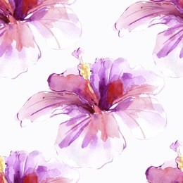 tropical hawaii leaves palm tree in a watercolor style isolated aquarelle wild flower.