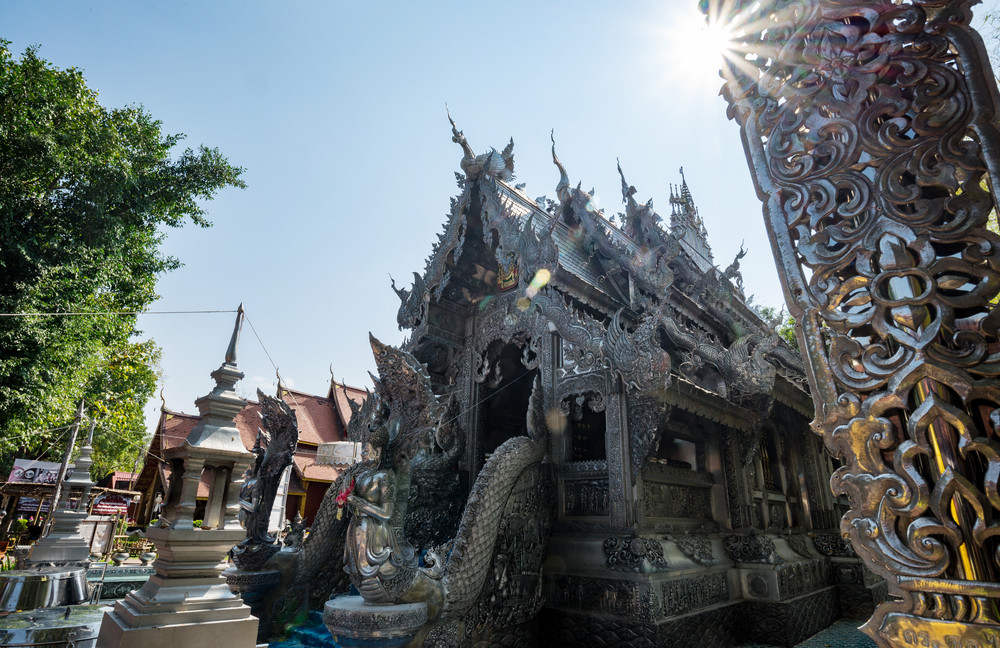 silver monastery in wat srisuphan, chiang mai, thailand