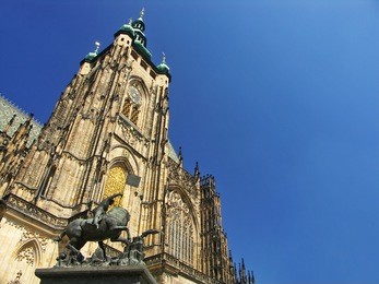 st. vitus cathedral, prague castle, czech republic
